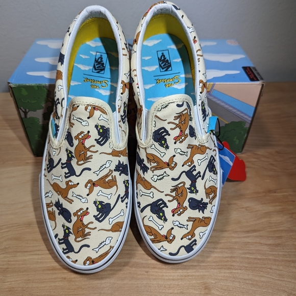 Vans Junior Classic Slip-On The Simpsons Family Pets Sneakers Size 6.5 J - Picture 3 of 17